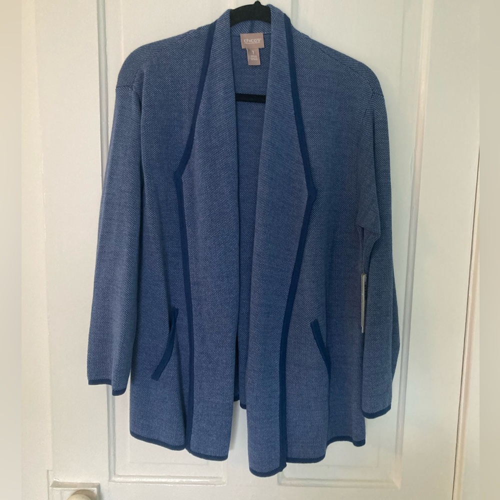 NWT - Chico's Textured Knit Jacket
